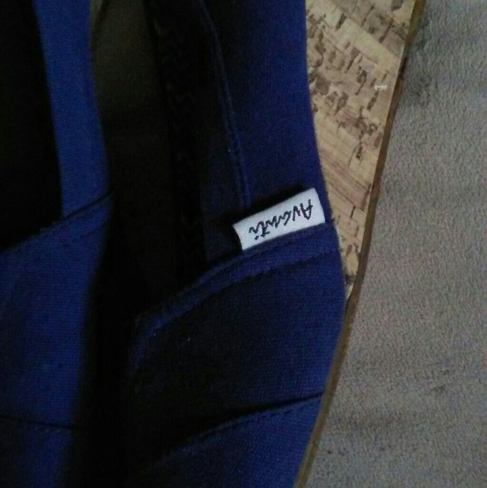 blue shoes
